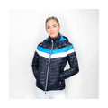 Navy-White-Blue - Pack Shot - Coldstream Womens-Ladies Southdean Quilted Coat