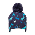 Navy - Front - Little Knight Childrens-Kids Farm Collection Trapper Hat