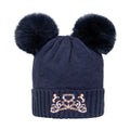 Navy-Peach - Front - Little Rider Childrens-Kids The Princess And The Pony Bobble Beanie