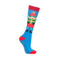 Winter Blue-Festive Red - Lifestyle - Hy Childrens-Kids Jolly Elves Socks (Pack of 3)