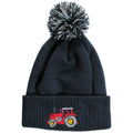 Navy - Front - British Country Collection Childrens-Kids Tractor Pom Pom Beanie