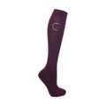 Mulberry Purple - Front - Coldstream Childrens-Kids Next Generation Ednam Socks