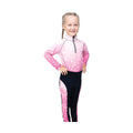Pink - Front - Little Rider Childrens-Kids Pony Fantasy Base Layer Top