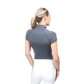 Grey - Back - Coldstream Womens-Ladies Midlem Short-Sleeved Base Layer Top
