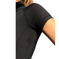Black - Side - Coldstream Womens-Ladies Midlem Short-Sleeved Base Layer Top