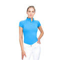 Blue - Front - Coldstream Womens-Ladies Midlem Short-Sleeved Base Layer Top