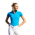 Blue - Lifestyle - Coldstream Womens-Ladies Midlem Short-Sleeved Base Layer Top