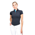 Black - Front - Coldstream Womens-Ladies Midlem Short-Sleeved Base Layer Top