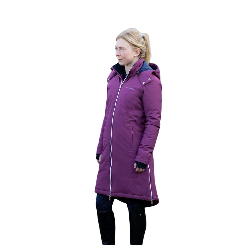 Fig-Navy - Back - Hy Womens-Ladies Synergy Guard Waterproof Jacket