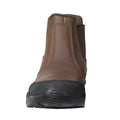 Brown - Back - Hy Womens-Ladies Crowden Paddock Boots
