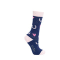 Navy-Pink - Side - Little Rider Childrens-Kids Pony Fantasy Socks (Pack of 3)