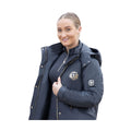 Black-Gold - Pack Shot - Supreme Products Womens-Ladies Active Show Rider Waterproof Horse Riding Jacket