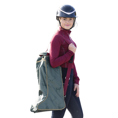 Moss-Merlot-Fawn - Back - Hy Divine Deer Boot Bag