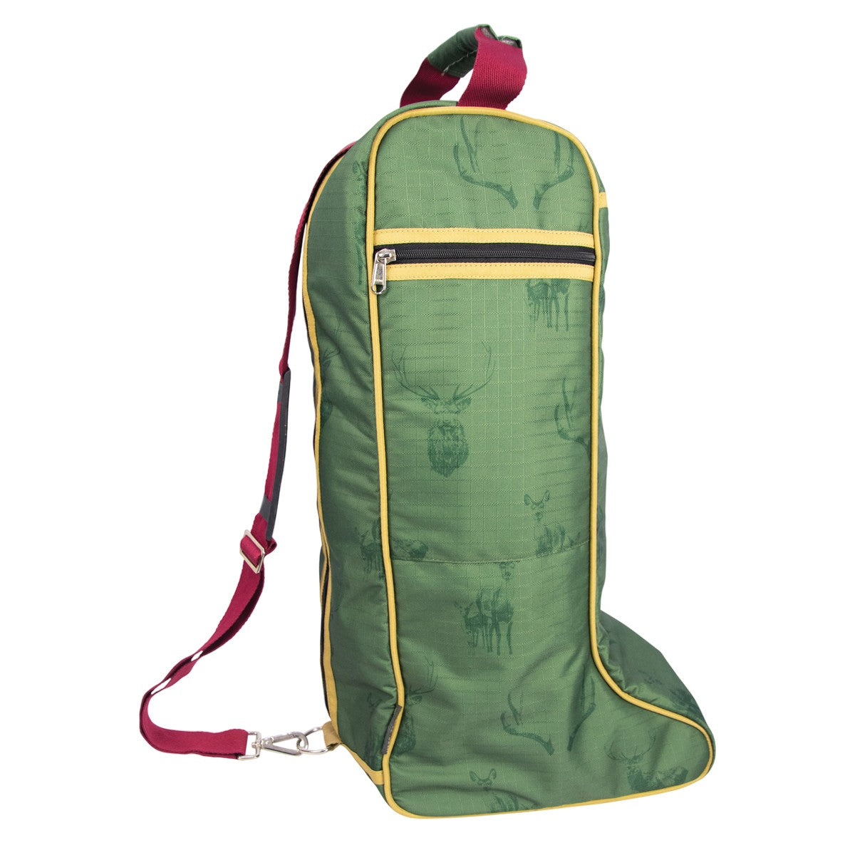 Moss-Merlot-Fawn - Front - Hy Divine Deer Boot Bag
