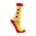 Red-Green-Yellow - Back - Hy Childrens-Kids Festive Feet Christmas Socks (Pack of 3)