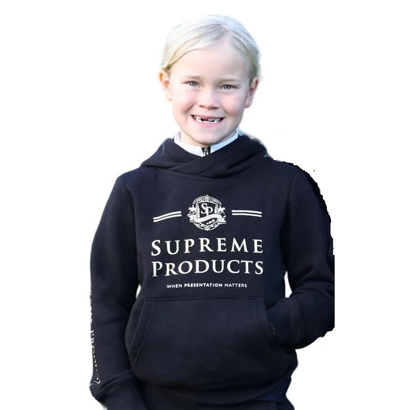 Black-Gold - Back - Supreme Products Childrens-Kids Active Show Rider Hoodie
