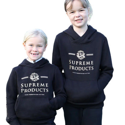Black-Gold - Front - Supreme Products Childrens-Kids Active Show Rider Hoodie