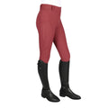 Burgundy - Side - Coldstream Womens-Ladies Horse Riding Tights