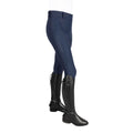 Navy - Side - Coldstream Womens-Ladies Horse Riding Tights