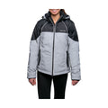 Black-Silver - Front - HyVIZ Womens-Ladies Silva Flash Waterproof Padded Jacket