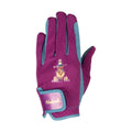 Imperial Purple-Pacific Blue - Back - Thelwell Girls Riding Gloves