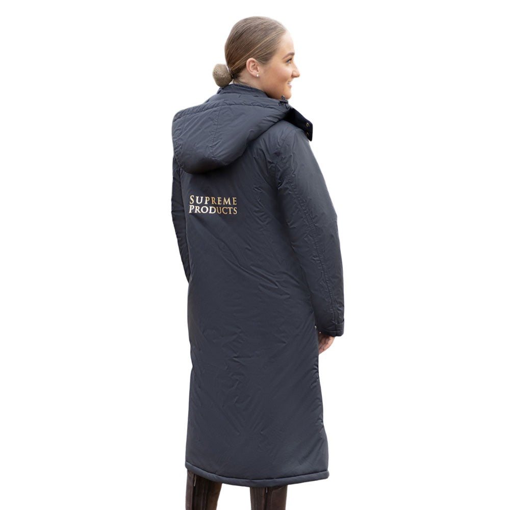 Black - Back - Supreme Products Womens-Ladies Active Show Rider Waterproof Coat
