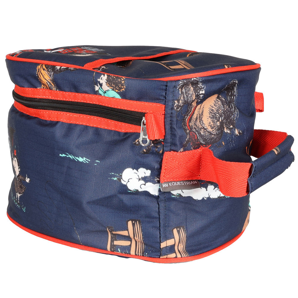 Navy-Red - Front - Thelwell Collection Practice Makes Perfect Hat Bag