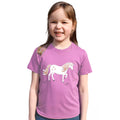 Pink - Front - British Country Collection Childrens-Kids Unicorn T-Shirt