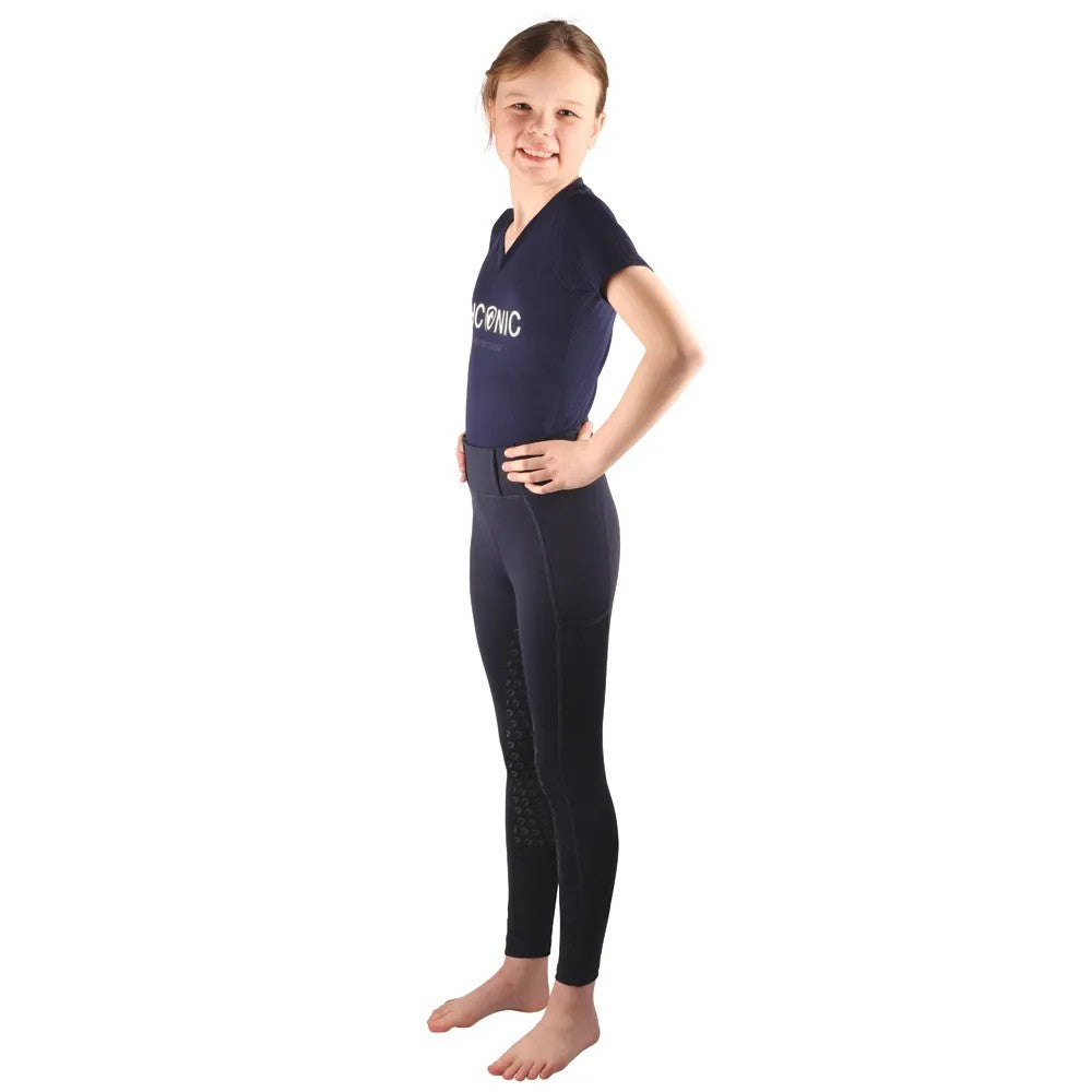 Navy - Back - HYCONIC Childrens-Kids Short-Sleeved T-Shirt