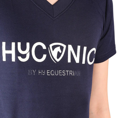 Navy - Side - HYCONIC Childrens-Kids Short-Sleeved T-Shirt