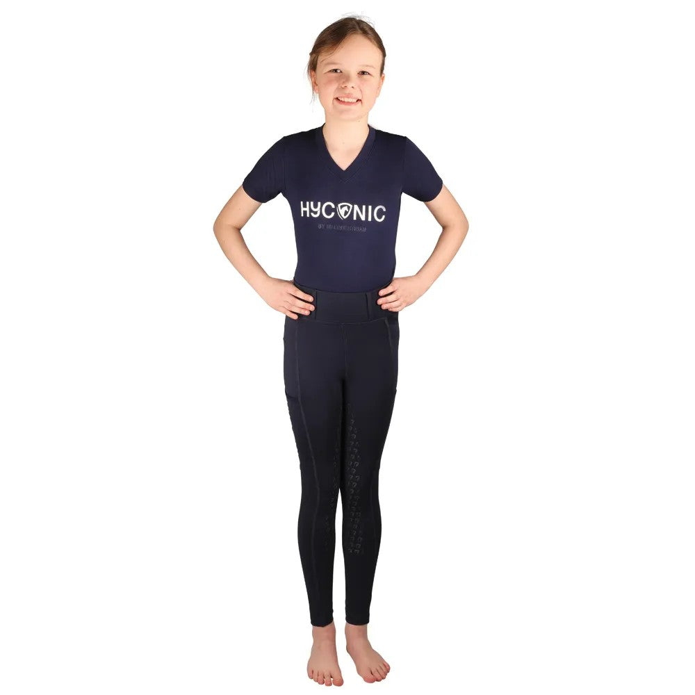Navy - Front - HYCONIC Childrens-Kids Short-Sleeved T-Shirt