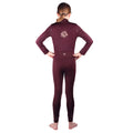 Plum-Rose Gold - Back - HyFASHION Childrens-Kids Enchanted Collection Base Layer Top