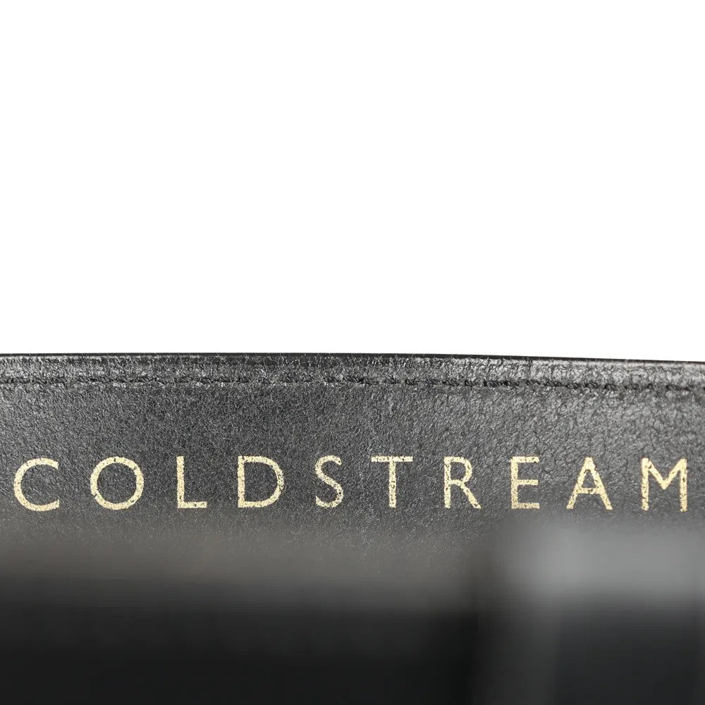 Black-Gold - Back - Coldstream Hutton Diamante Leather Waist Belt