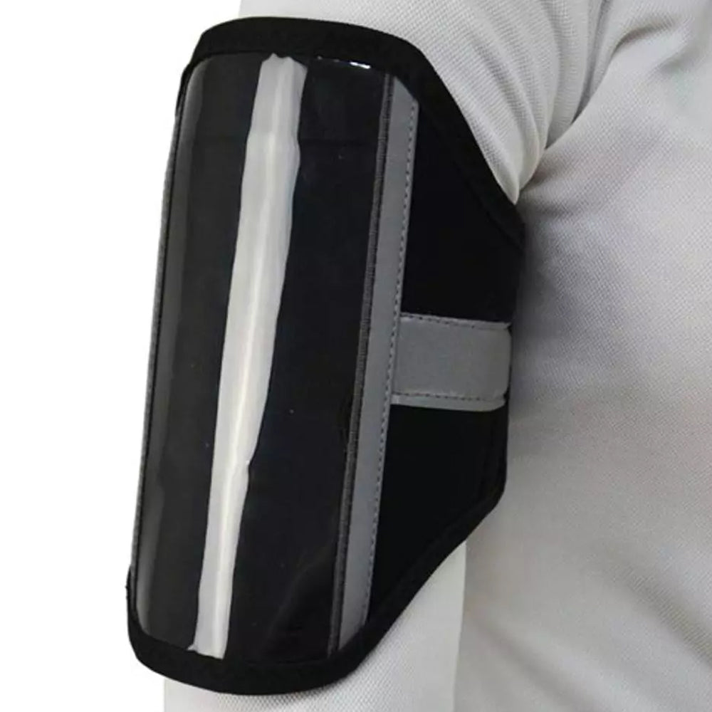 Reflective Silver - Side - HyVIZ Silva Flash Neoprene Mobile Phone Holder