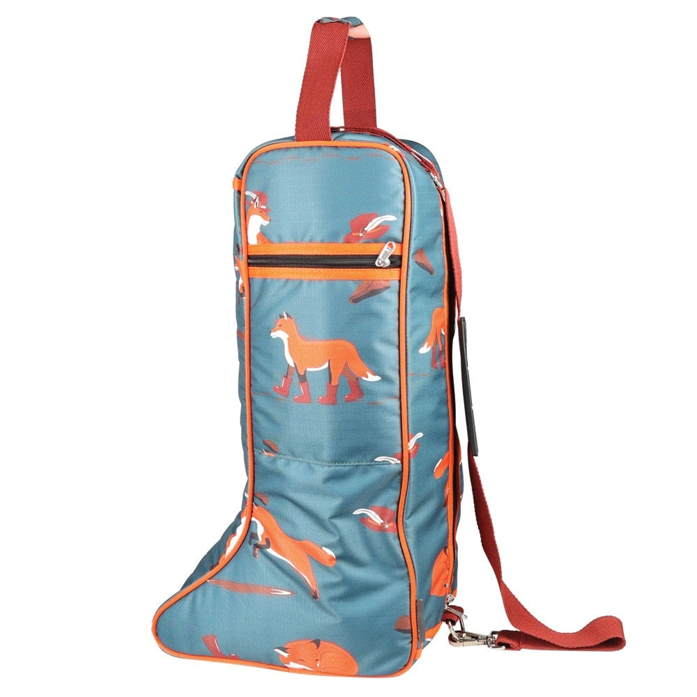 Green-Red-Pumpkin - Back - Hy Frivolous Fox Boot Bag