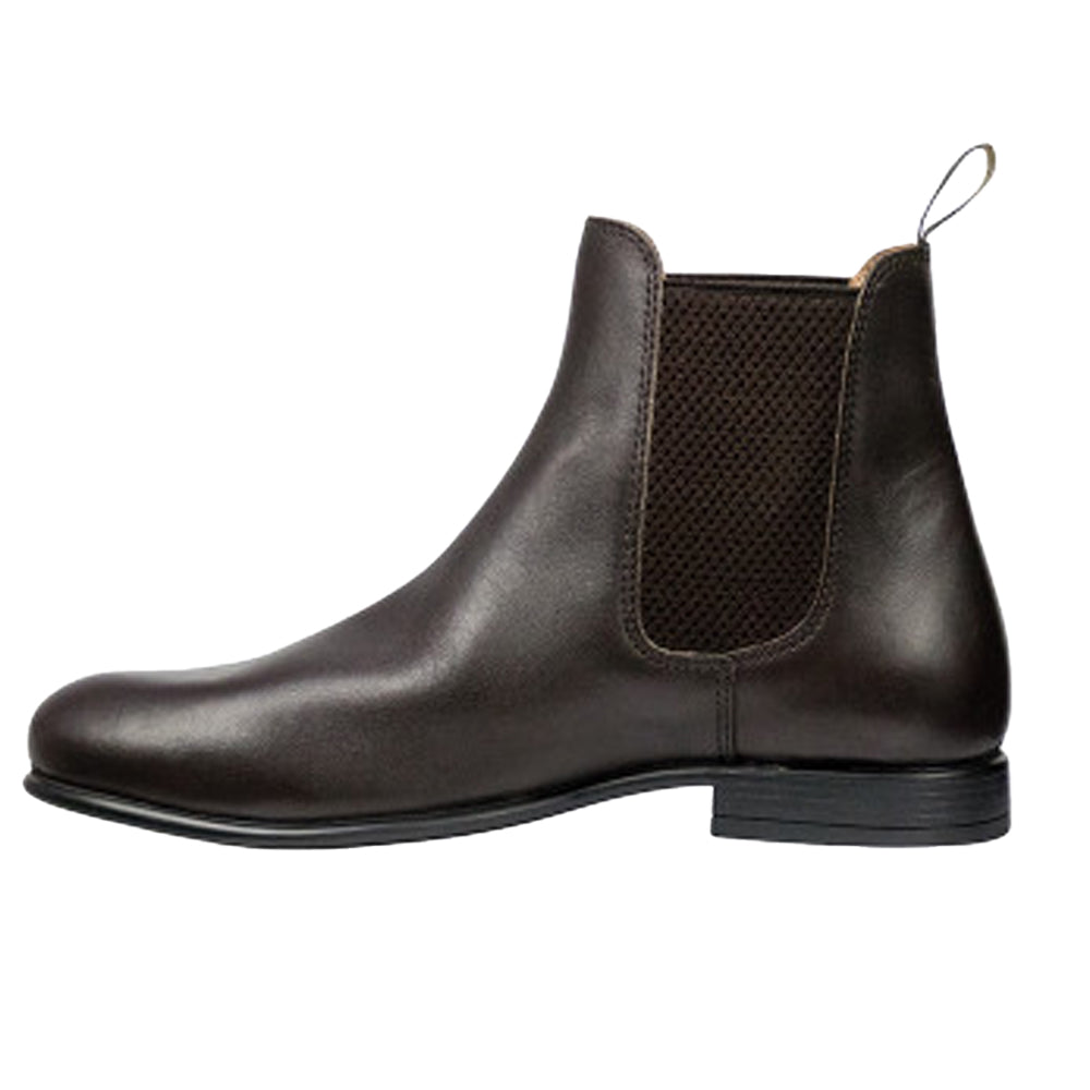 Brown - Side - Supreme Products Childrens-Kids Show Ring Leather Jodhpur Boots