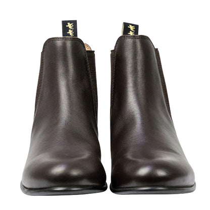 Brown - Front - Supreme Products Childrens-Kids Show Ring Leather Jodhpur Boots