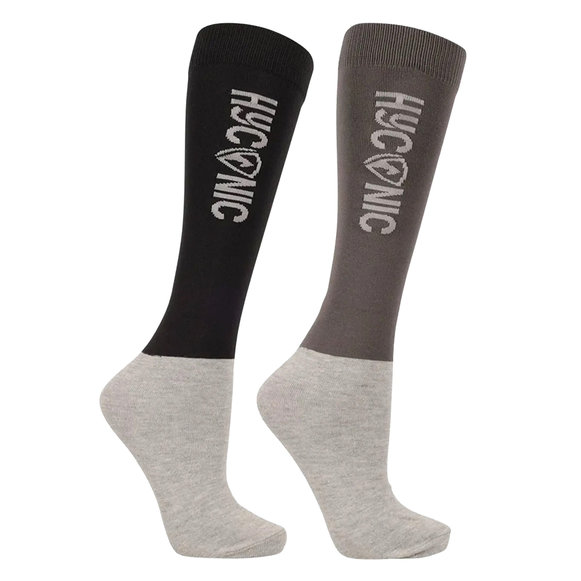 Red-Black - Back - HYCONIC Unisex Adult Contrast Socks (Pack of 3)