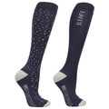Navy - Back - Hy Childrens-Kids Elevate Allure Bamboo Socks (Pack of 2)