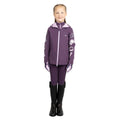 Purple-Lilac - Front - Little Rider Childrens-Kids Giddy Up Gymkhana Zipped Jacket