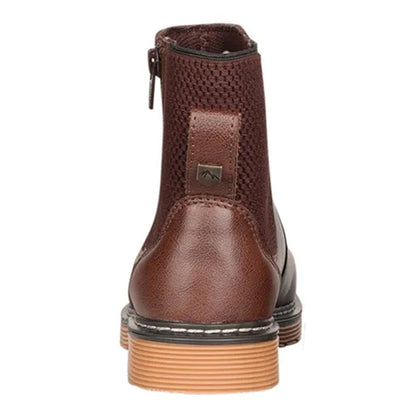 Brown - Back - Hy Childrens-Kids Staden Chelsea Boots