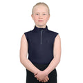 Navy - Front - Coldstream Girls Next Generation Cranshaws Sleeveless Base Layer Top