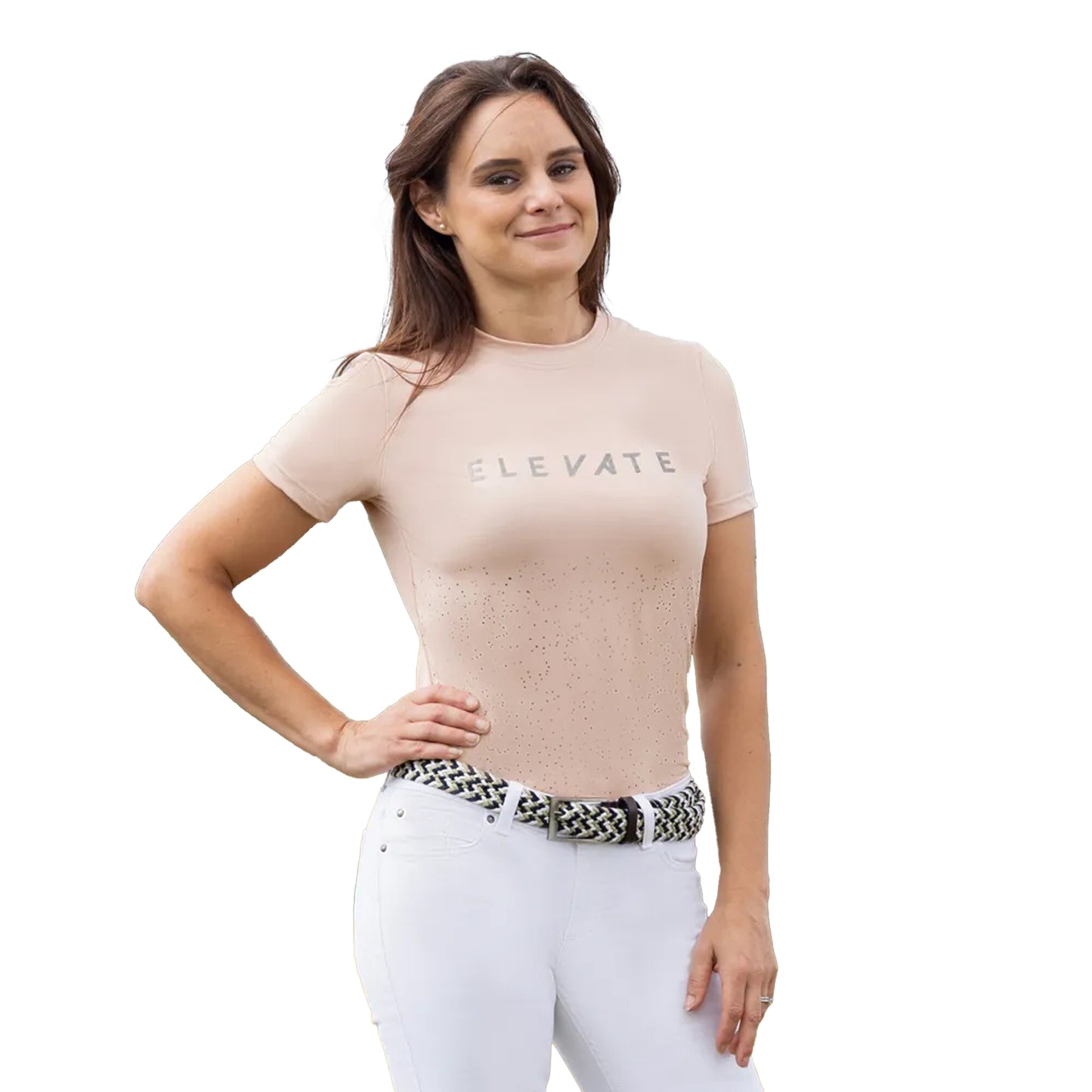 Maple Sugar - Front - Hy Womens-Ladies Elevate Allure T-Shirt