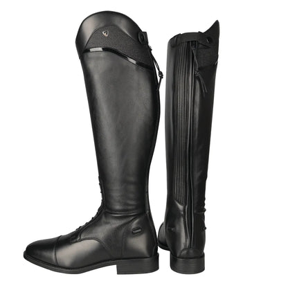 Black - Back - Hy Unisex Adult Atrani Long Riding Boots