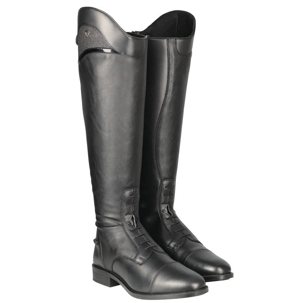 Black - Front - Hy Unisex Adult Atrani Long Riding Boots