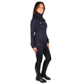 Navy - Back - Hy Womens-Ladies Elevate Allure Cross Neck Jumper