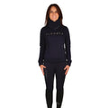 Navy - Front - Hy Womens-Ladies Elevate Allure Cross Neck Jumper