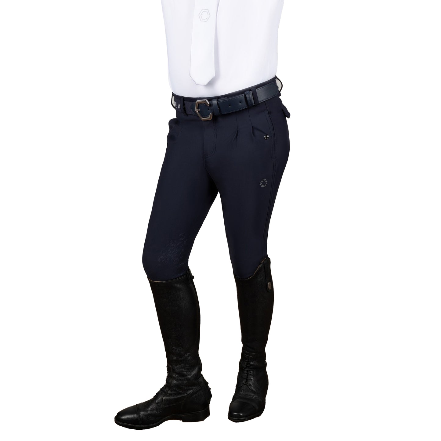 Navy - Front - Coldstream Next Generation Ettrick Logo Elasticated Belt