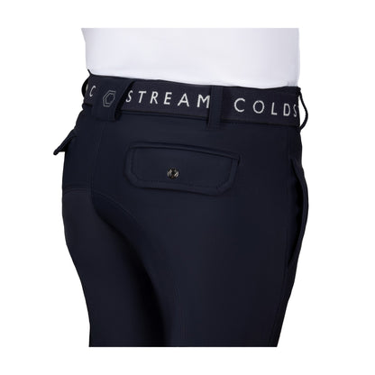 Navy - Back - Coldstream Next Generation Ettrick Logo Elasticated Belt