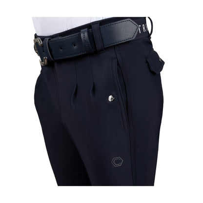 Navy - Side - Coldstream Next Generation Ettrick Logo Elasticated Belt